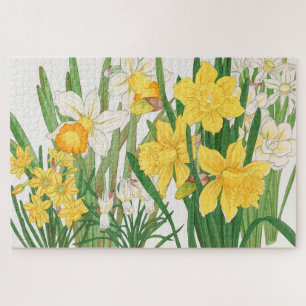 Puzzle Pintura en bloque de madera de narciso, Tanigami K