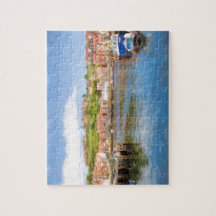 Pintura escénica del puerto de Whitby