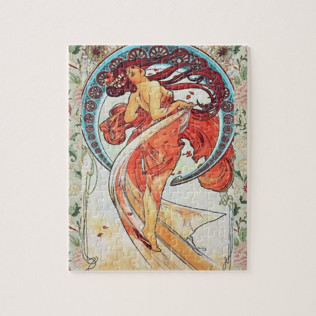 Puzzle Pintura estilo Art Nouveau de Alphonse Mucha Dance (Vertical)
