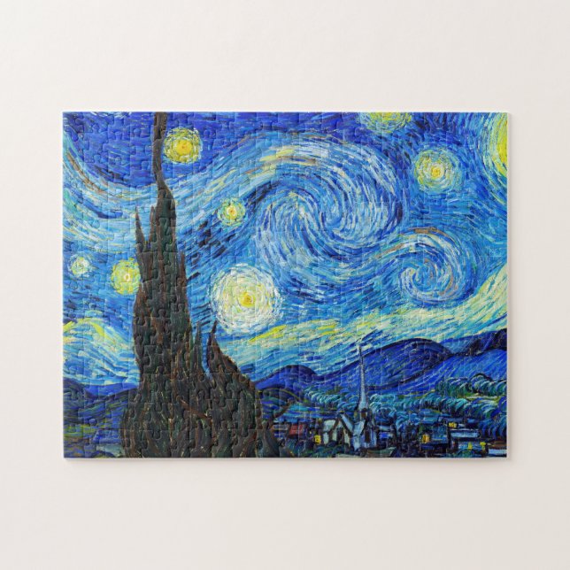 Puzzle Pintura fresca de Vincent van Gogh de la noche (Horizontal)