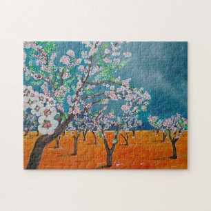 Puzzle Pintura Huerto de Almendros por Alfred Fox