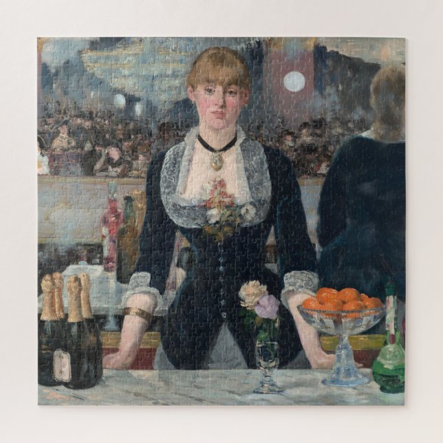 Puzzle Pintura impresionista de Bar Folies-Bergere Manet (Vertical)