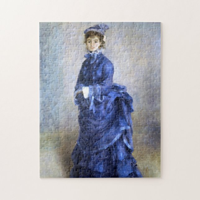 Puzzle Pintura impresionista de Blue Lady Parisienne Reno (Vertical)