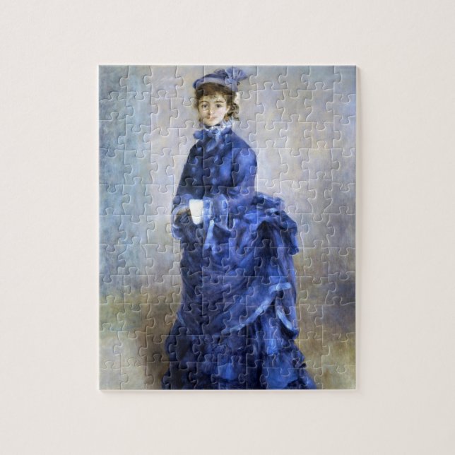 Puzzle Pintura impresionista de Blue Lady Parisienne Reno (Vertical)