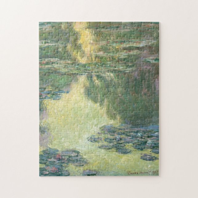 Puzzle Pintura impresionista de Claude Monet Water Lilies (Vertical)