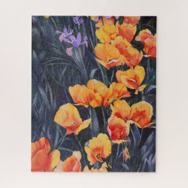 Puzzle Pintura impresionista de colores en el campo de la