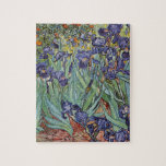 Puzzle Pintura impresionista de Van Gogh Irises<br><div class="desc">Vincent Van Gogh Irises en Saint Remy - Irises de Vincent Van Gogh es un maravilloso cuadro impresionista de uno de los principales artistas impresionistas de todos los tiempos. El jardín del iris está lleno de color y emoción, a medida que los iris morados salen de sus tallos y hojas...</div>
