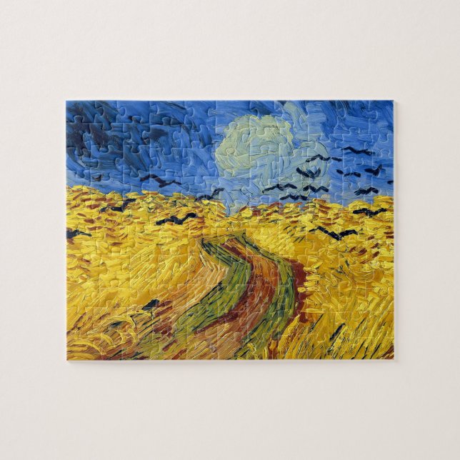 Puzzle Pintura impresionista de Van Gogh Wheat Fields (Horizontal)