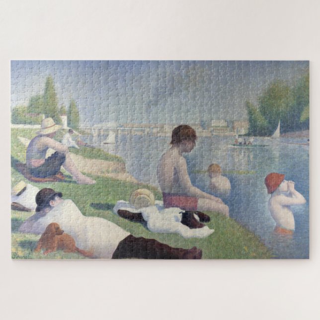 Puzzle Pintura impresionista del Bathers Georges Seurat N (Horizontal)