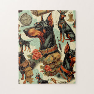 Puzzle Pintura inmaculada Doberman