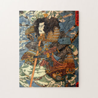 Puzzle Pintura japonesa de Ukiyo-e del samurai del