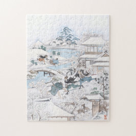 Puzzle Pintura japonesa del samurai que lucha de 47 Ronin