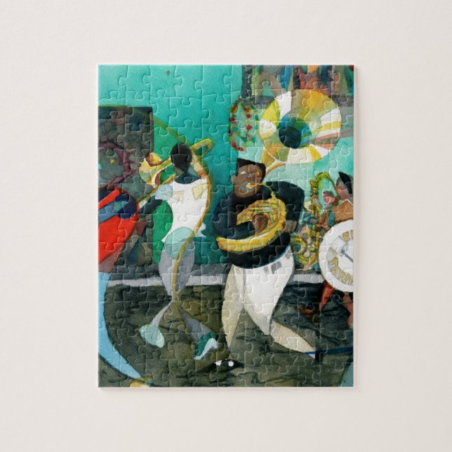 Puzzle Pintura "jazz de la música de New Orleans " (Vertical)