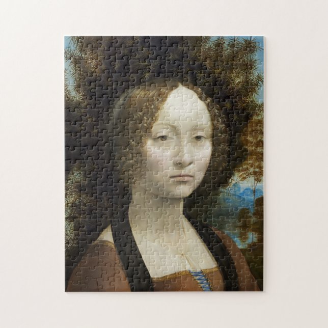 Puzzle Pintura Leonardo Da Vinci Ginevra De' Benci (Vertical)