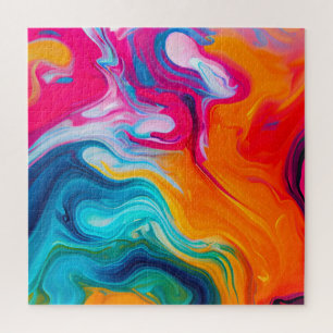 Puzzle Pintura líquida vibrante