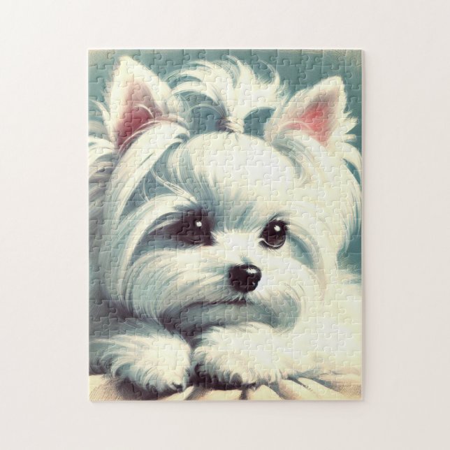 Puzzle Pintura maltesa vintage (Vertical)