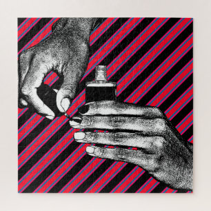 Puzzle Pintura manual uñas de los dedos Manicura maquilla