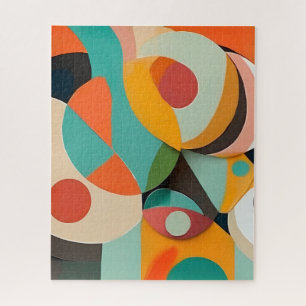 Puzzle Pintura modernista de mediados de siglo, varios co
