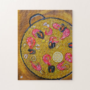 Puzzle Pintura Paella De Marisco por Alfred Fox