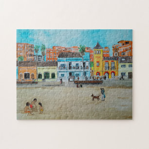 Puzzle Pintura Playa de la Malvarrosa por Alfred Fox