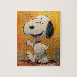 Puzzle Pintura Pop Art de Perro Beagle Alegre
