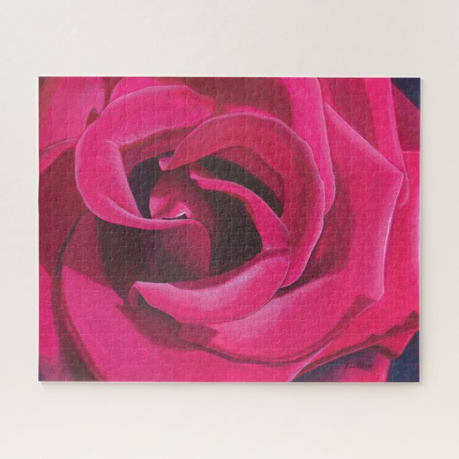 Puzzle Pintura rosa rosa (Horizontal)