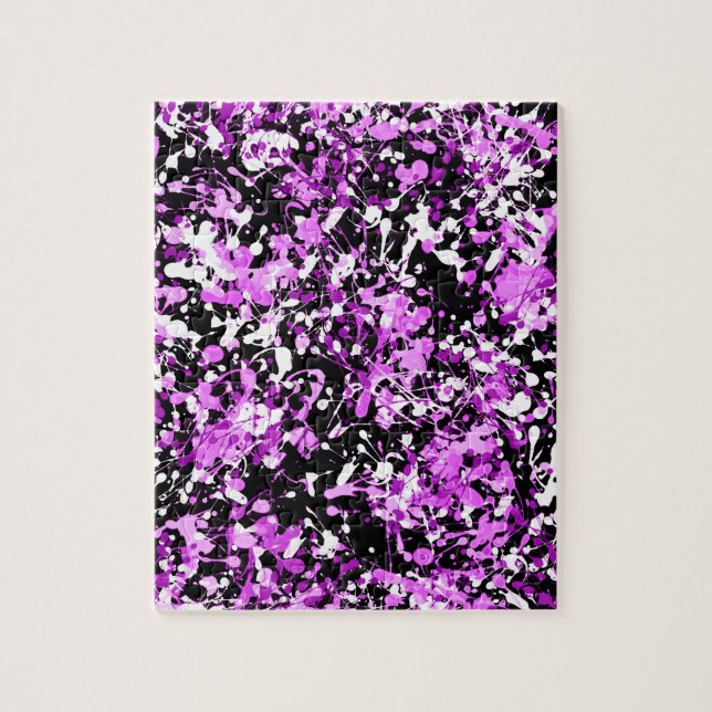 Puzzle Pintura salpicada en orquídea (Vertical)