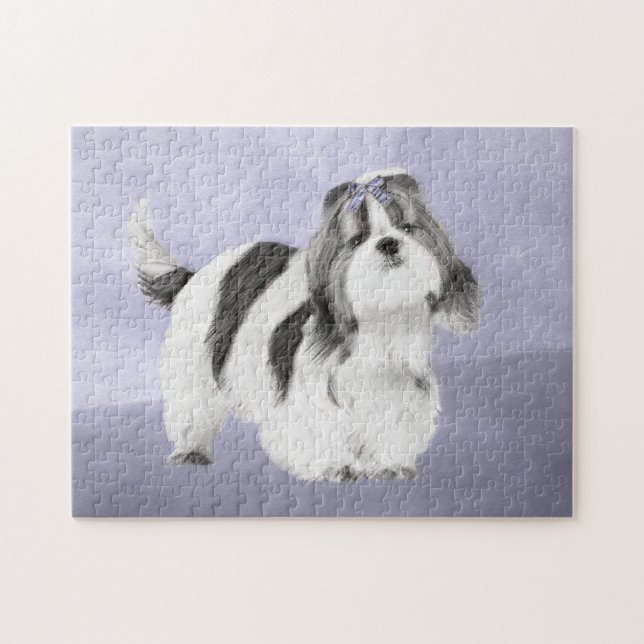 Puzzle Pintura Shih Tzu - Arte Perro Original. (Horizontal)