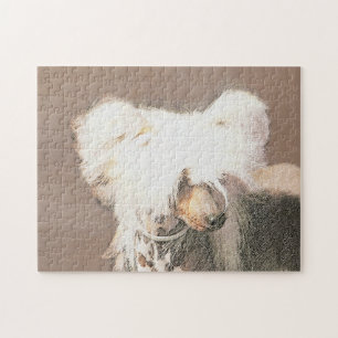 Puzzle Pintura sin pelo de cremallera china arte original