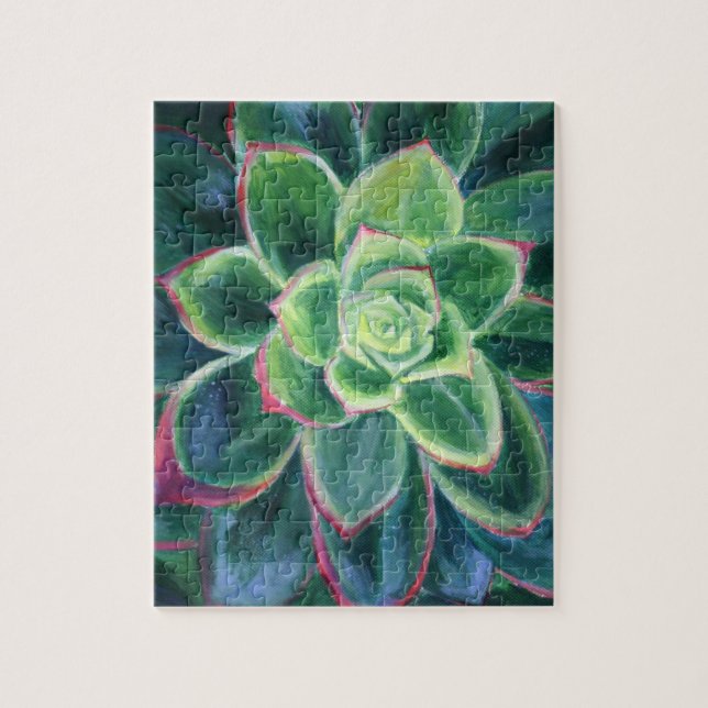 Puzzle Pintura suculenta (Vertical)