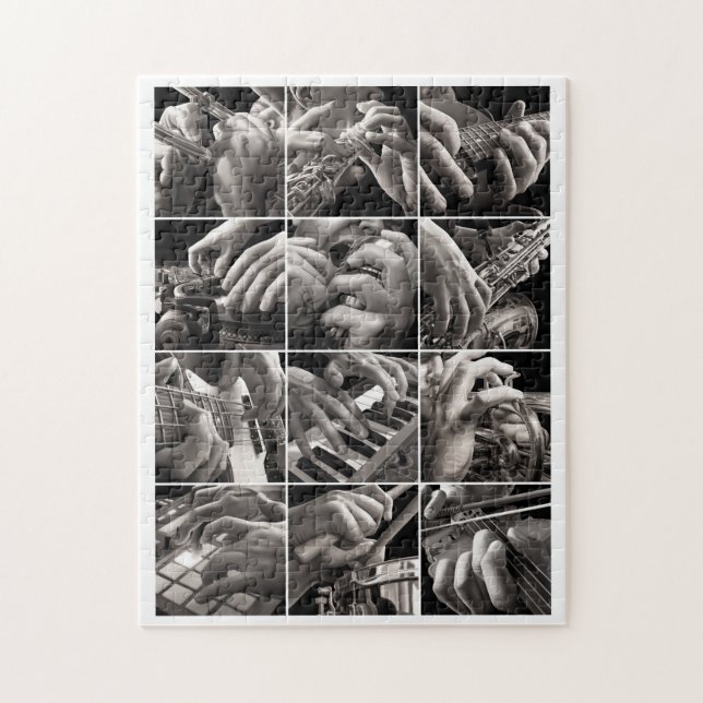Puzzle Pinturas de la música y de las manos (Vertical)