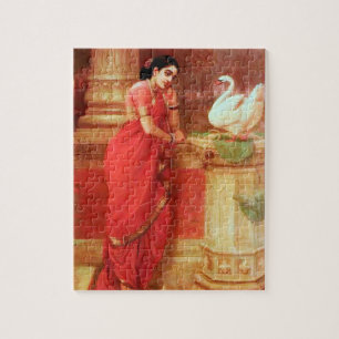 Puzzle Pinturas-Hamsa Dhayamthi de Ravi Varma