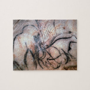 Puzzle Pinturas que representan el mamut y el ganado, de