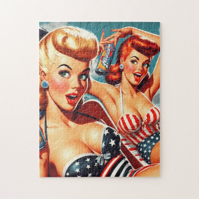 Puzzle Pinups de verano vintage (Vertical)