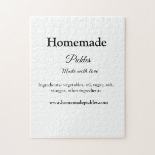 Puzzle Piquetes caseros hechos con amor agregar sitio web