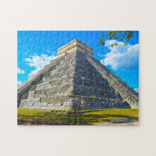 Puzzle Pirámide Chichen Itza México.