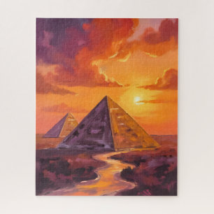 Puzzle Pirámides de Egipto Viaje al Atardecer