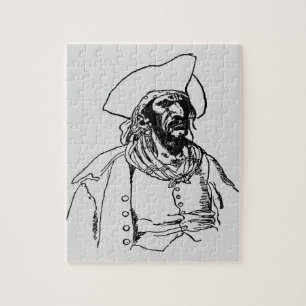 Puzzle Piratas antiguos, un boceto de pirata por Howard P