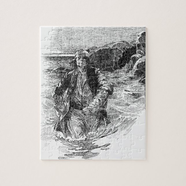 Puzzle Piratas de época, Sir Henry Morgan en el océano (Vertical)