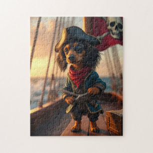 Puzzle Pirate Dachshund