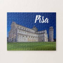 Puzzle Pisa Leaning Tower Night Panorama Italy Gift