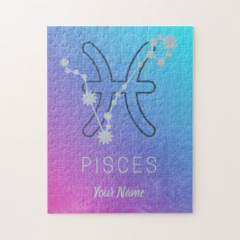 Puzzle Pisces Signo de estrella zodiaca Horoscopio acuare