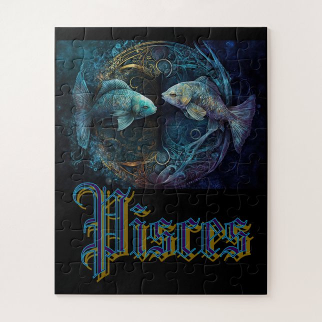 Puzzle Pisces Zodiac (Vertical)