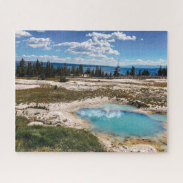 Puzzle Piscina azul en Yellowstone