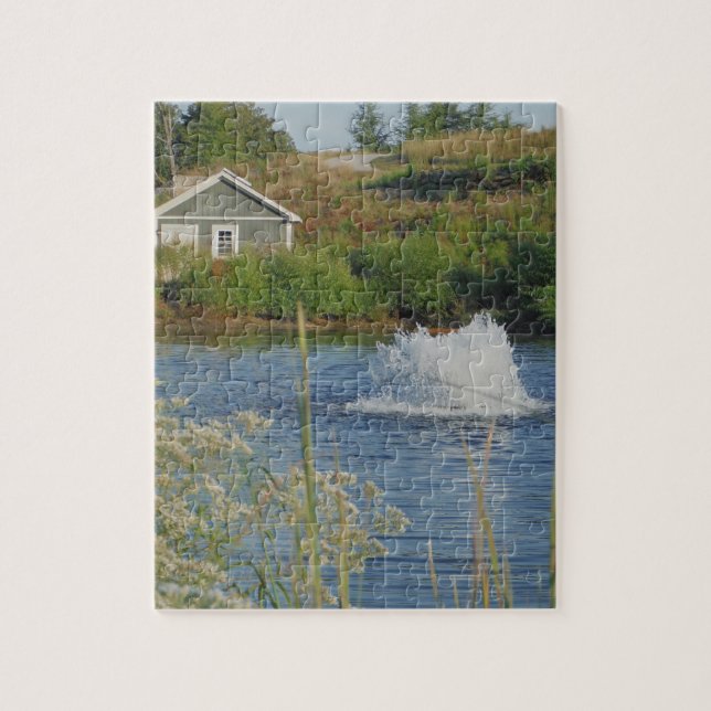 Puzzle Piscina y fuente del campo de golf (Vertical)