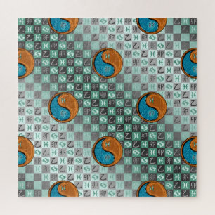 Puzzle Piscis & Conejo de Madera