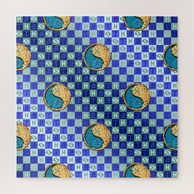 Puzzle Piscis y Buey de Fuego (Vertical)