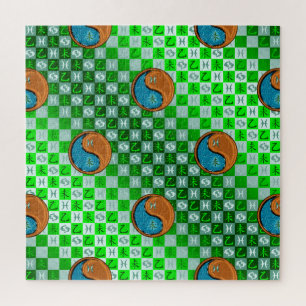 Puzzle Piscis y Cabra de Madera