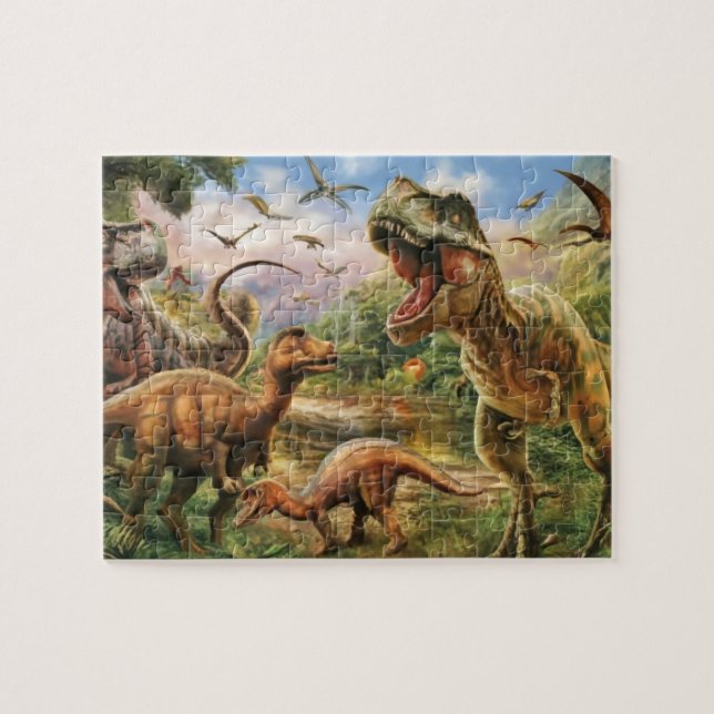 Puzzle Piso de Dinosaurios, Piso Trex, Revestimiento Trex (Horizontal)