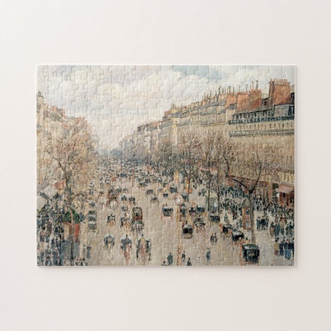 Puzzle Pissarro - Boulevard Montmartre, Sol de Tarde (Horizontal)